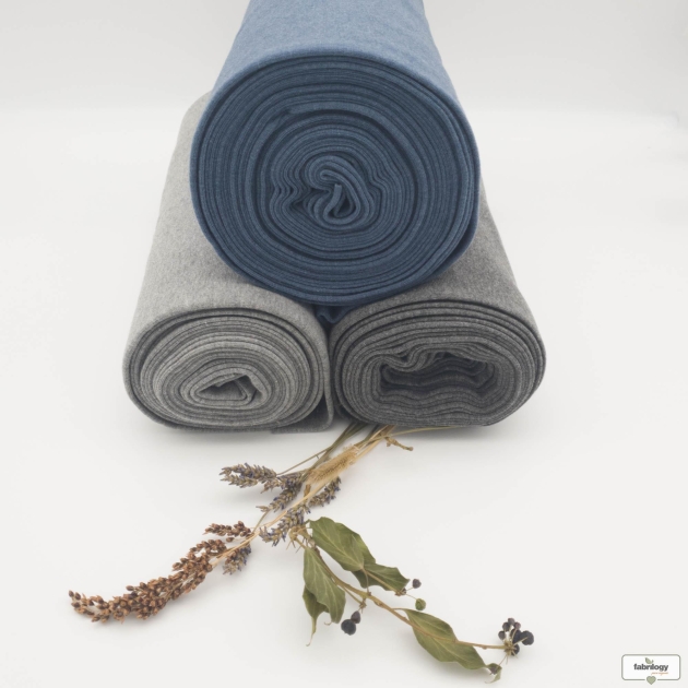 Organic Ribbed Fabrics - melange