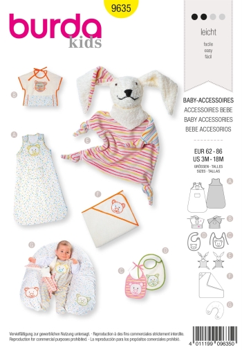 Baby Accessoires | BURDA | Gr: 62-86 | Level: 2