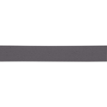 Cotton ribbon strong 20 mm gray