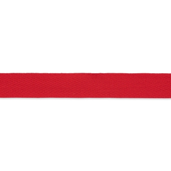 Cotton ribbon strong 20 mm red