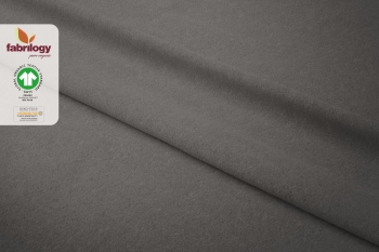 Organic-Fleece uni - GOTS 6.0 - dark gray