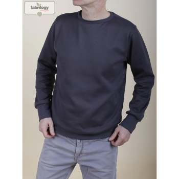 Organic Knitwear (Interlock) - GOTS 6.0 - dark-grey