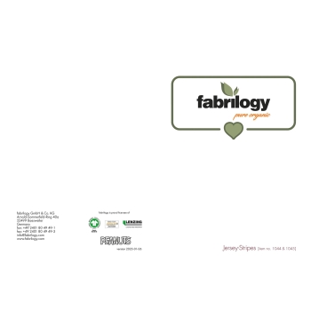 Farbkarte - Bio Jersey (Streifen)