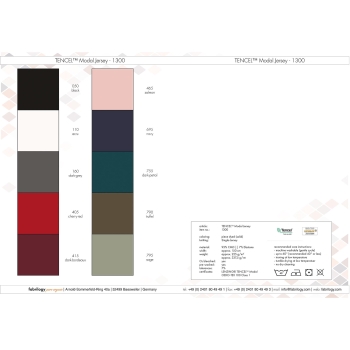 Farbkarte - TENCEL™ Modal Jersey
