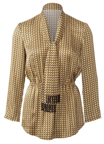 Kleid  + Bluse mit V-Ausschnitt und Schal | BURDA | Gr: 34-44 | Level: 2