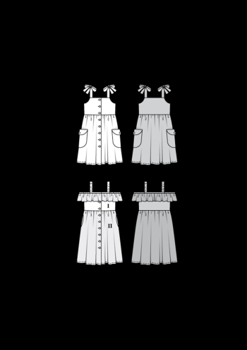 Kleid | BURDA | Gr: 116 - 146 | Level: 3