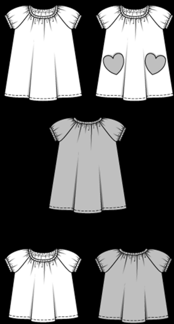 Kleid + Shirt | BURDA | Gr: 92 - 122 | Level: 1