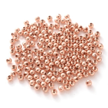 Metal Beads Round  / Spacer Beads | 10mm | rose gold