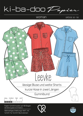 Leevke paper pattern set | size 32-58