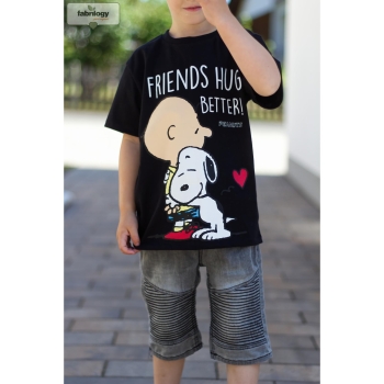 PEANUTS® Nähbox - T-Shirt "Friends Hug Better", Größe 104