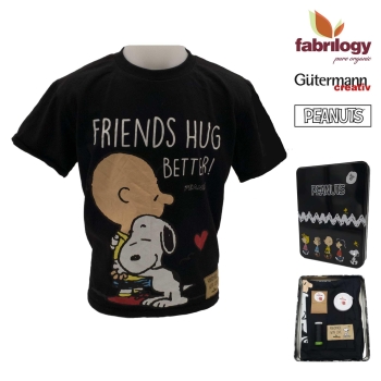 PEANUTS® Nähbox - T-Shirt "Friends Hug Better", Größe 92
