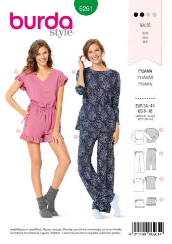 Pyjama | BURDA | Gr: 34 - 44 | Level: 2