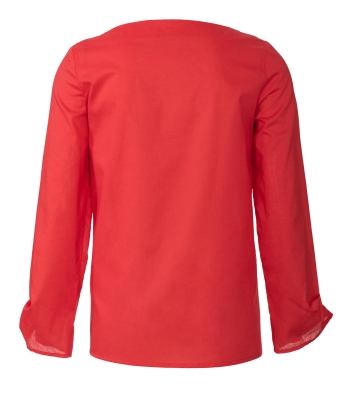 Shirtbluse mit Fältchen und flachem Ausschnitt | BURDA | Gr: 34-48 | Level: 1