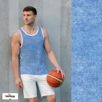 AcidWash (French Terry) - GOTS - denim-hellblau