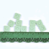 Patches | square | smile | 13.7mm | green