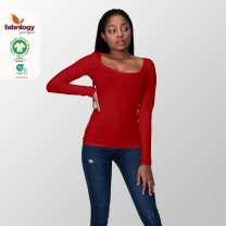 Organic Jersey - GOTS 6.0 - cherry-red