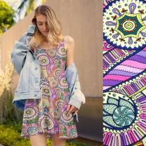 Boho Bloom (Viscose-Lycra) - ECO - lemon