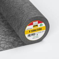 Fusible Interlining F 220, Vlieseline®, fixable, 90cm, black