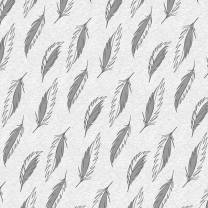 Feathers twisted - GOTS - grey