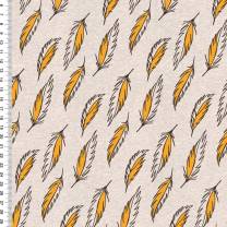 Feathers twisted - GOTS - oatmeal