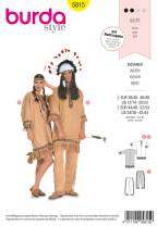Indianer und Indianerin | BURDA | Gr: 38/40-46/48,44/46-52/54 | Level: 3