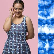 Indigo Waves (Viscose-Lycra) – ECO - blue