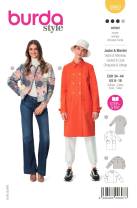 Jacket + coat – double-breasted buttoned | BURDA | Size: 34-44 | Level: 3
