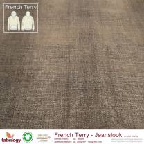 Jeanslook (French Terry) - GOTS - black/grey