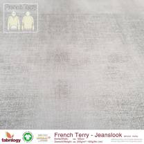 Jeanslook (French Terry) - GOTS - steingrau