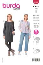 Kleid, Bluse  | BURDA | Gr: 34-44 | Level: 2