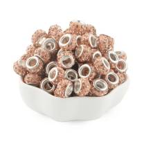 Metallperlen / Metallkugeln | Strass | 11mm | peach