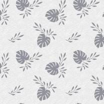 Monstera deliciosa (French Terry) - GOTS - grau