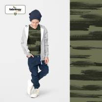 Brush strokes - GOTS - green