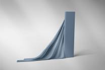 REMNANTS | 110 cm | Organic French Terry - GOTS - denim