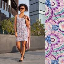 RESTSTÜCK | 110 cm | Vintage Vibes (Viscose-Lycra) - ECO - flieder