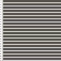 RESTSTÜCK | 140 cm | Bio Streifen-Jersey (10/3mm) - GOTS - mausgrau/weiß