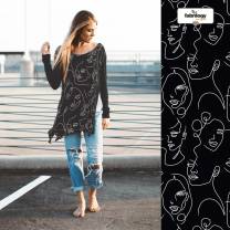 RESTSTÜCK | 150 cm | Faces (TENCEL®)