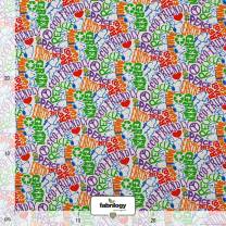 RESTSTÜCK | 50 cm | Peanuts® - PEACE LOVE EARTH - GOTS