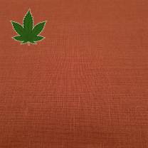 REMNANTS | 60 cm | Organic Hemp (linen weave) - redwood
