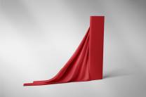 RESTSTÜCK | 70 cm | REMNANTS | 70 cm | Organic French Terry - GOTS - red