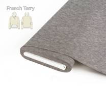 RESTSTÜCK | 70 cm | REMNANTS | 70 cm | Organic French Terry - melange-light-grey