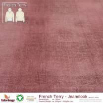RESTSTÜCK | 80 cm | REMNANTS | 80 cm | Jeanslook (French Terry) - GOTS - rosewood