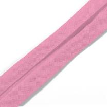 Schrägband, Baumwolle, 40/20mm, rosa, 30m