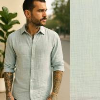 Soft Mist (Musselin Meliert) - ECO - Ice Blue