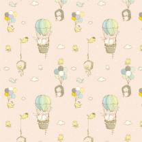 süße Tiere fliegen im Himmel - GOTS