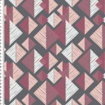 Tangram - GOTS - grau/pink/weinrot