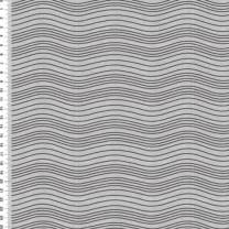 Wave pattern - GOTS - light grey (melange optic)