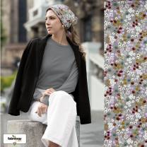 Whispering Meadow (Musselin flat) - ECO - Smoky Grey