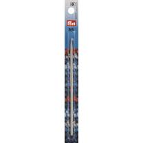 Woll-Häkelnadeln ohne Griff ALU 14 cm 3,50 mm grau