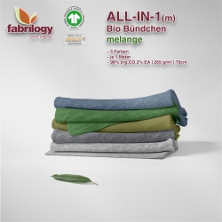 ALL-IN-1(m) - Organic ribbed fabrics - GOTS - melange